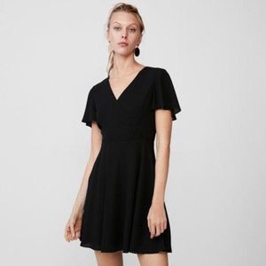 Express Surplice Fit and Flare Dress